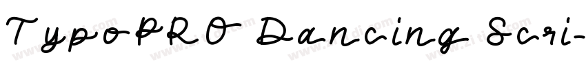 TypoPRO Dancing Scri字体转换